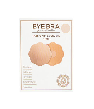 Bye Bra Bye Bra - Stoffen Tepel Covers Lichte Huidskleur 1 Paar