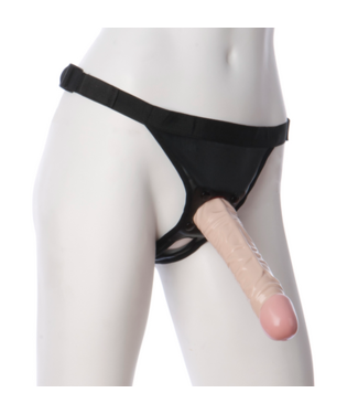 Doc Johnson Klassieke dildo met Ultra harnas - 20 cm - Vanille