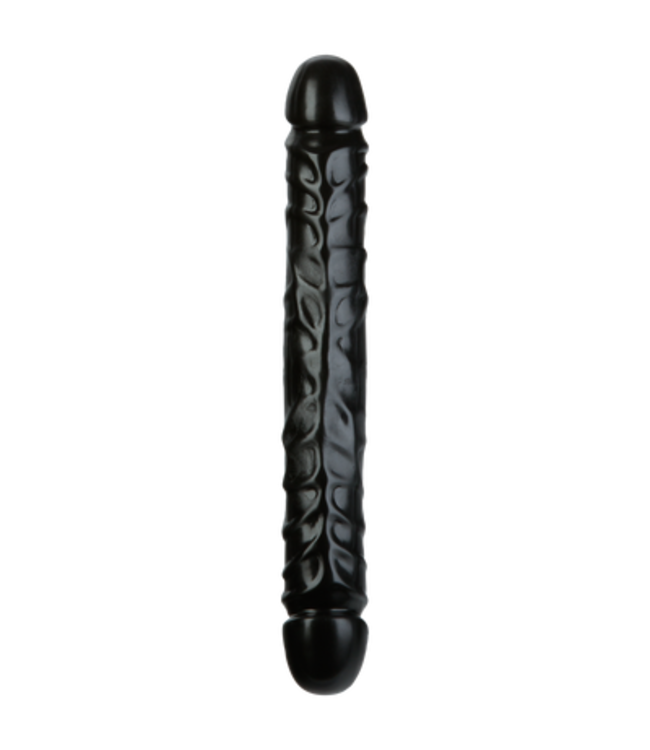 Jr. Veined Double Header - Dildo with Double Ends - 12 / 30 cm