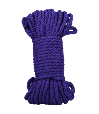 Doc Johnson Bind and Tie - 6 mm Hemp Bondage Rope - 50 ft - Violet