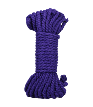 Doc Johnson Bind and Tie - 6 mm Hemp Bondage Rope - 30 ft - Violet