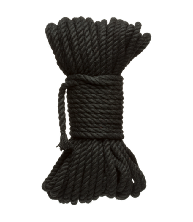 Bind and Tie - 6mm Hemp Bondage Rope - 50 ft - Black