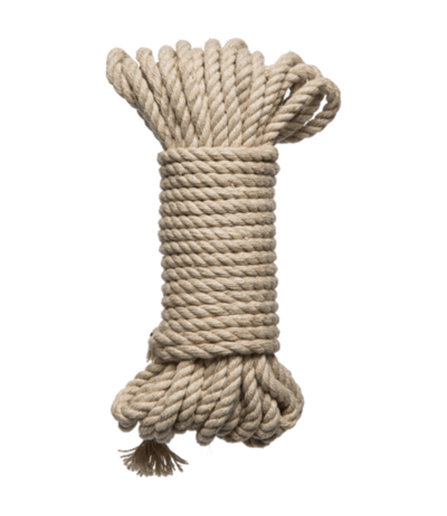 Bind and Tie - 6mm Hemp Bondage Rope - 30 ft - Natural