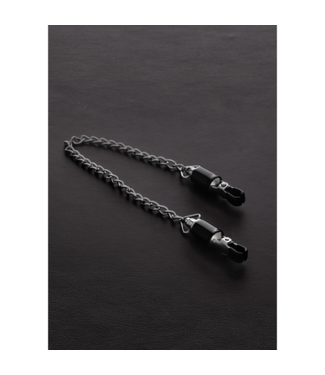 Steel by Shots Barrel Tit Clamps with Chain (pair)