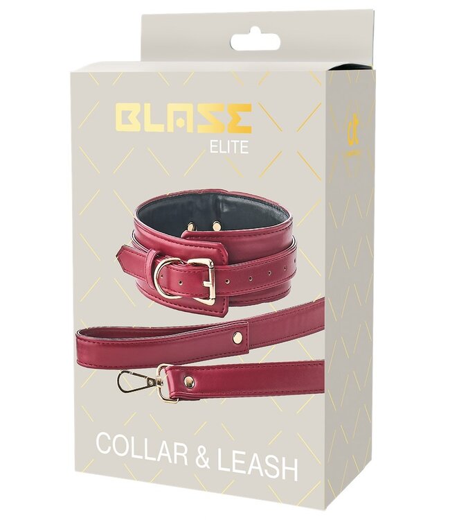 BLAZE ELITE COLLAR AND LEASH RED