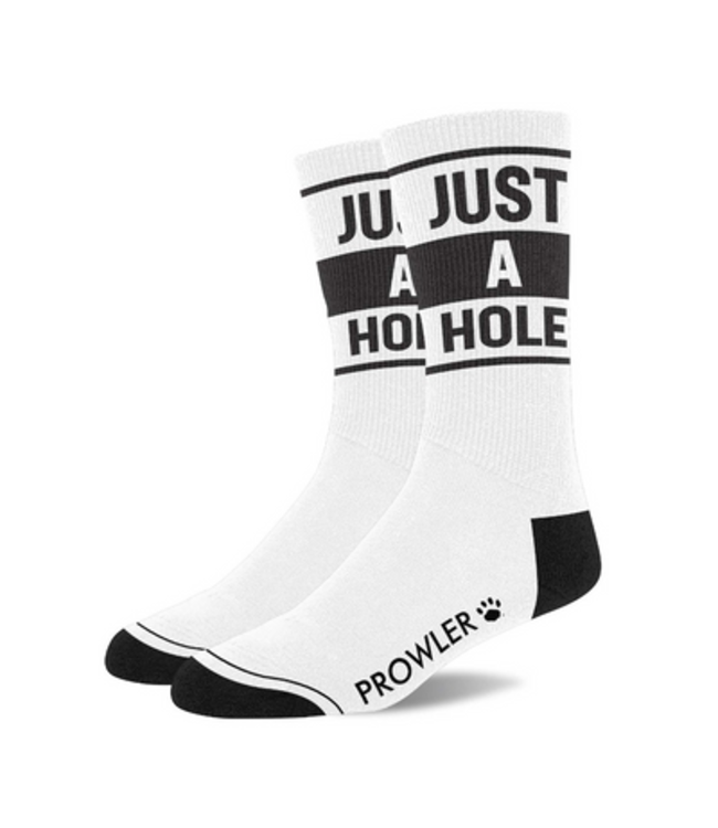 Just A Hole Socks - White/Black