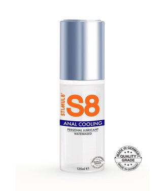 S8 Waterbased Cooling Anal Lube 125ml