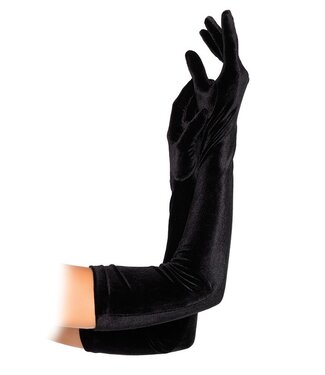 Leg Avenue Velvet Opera Length Gloves