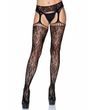 Leg Avenue Lace garter belt stockings