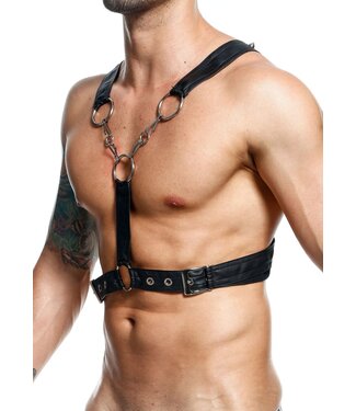 MOB Eroticwear Dngeon Cross Chain Harness