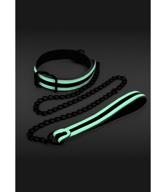 NS Novelties GLO Bondage Collar and Leash