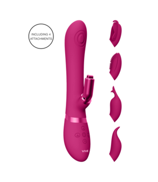 VIVE by Shots Etsu - Pulse Wave G-Spot Rabbit  Clitoral Stimulator - Pink