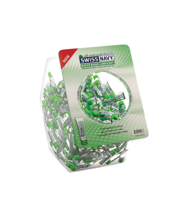 All-Natural - Waterbased Lubricant - Fishbowl - 50 Pieces