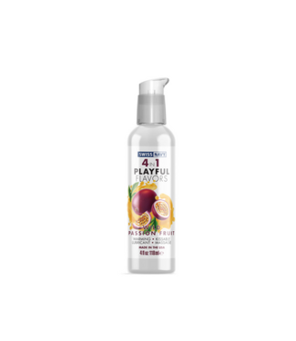 Swiss Navy 4 In 1 Lubricant with Wild Passion Fruit Flavor - 4 fl oz / 118 ml
