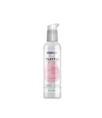 Swiss Navy 4 in 1 Lubricant with Cotton Candy Flavor - 4 fl oz / 118 ml