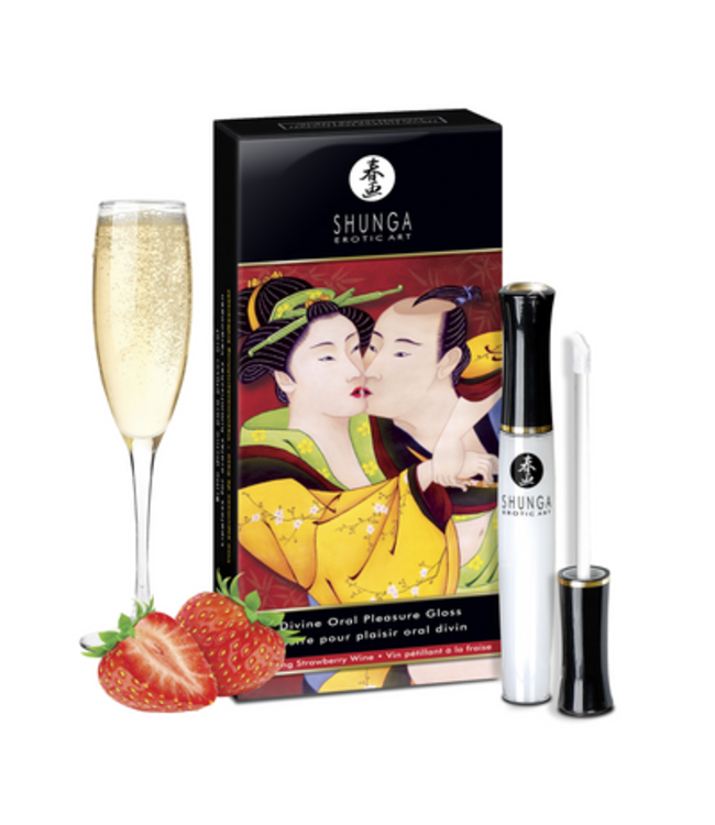 Divine Oral Lipgloss - Strawberry Sparkling Wine - 0.33 fl oz / 10 ml
