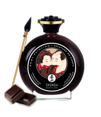 Shunga Edible Body Paint - Aphrodisiac Chocolate - 3.5 fl oz / 100 ml