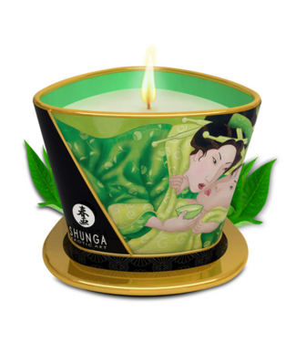 Shunga Massage Candle - Exotic Green Tea - 5.7 oz / 170 ml