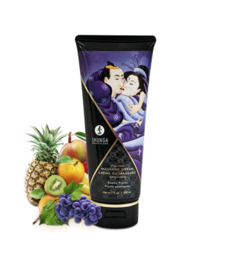 Shunga Kissable Massage Cream - Exotic Fruits - 7 floz / 200 ml