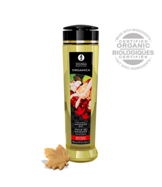 Shunga Organica Massage Oil - Maple Delight - 8 fl oz / 240 ml