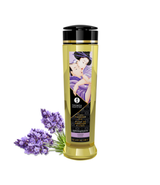 Shunga Erotic Massage Oil - Lavender - 8 fl oz / 240 ml