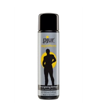 Pjur Superhero Glide - Lubricant and Massage Gel with Stimulating Effect for Men - 3 fl oz / 100 ml