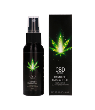 Pharmquests by Shots CBD Cannabis Massage Oil - 2 fl oz / 50 ml