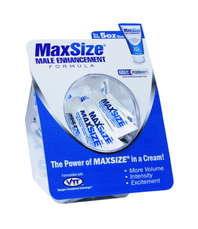 MAX Size - Enhancement Creme for Men - 0.3 fl oz / 10ml - Fishbowl - 50 Pieces
