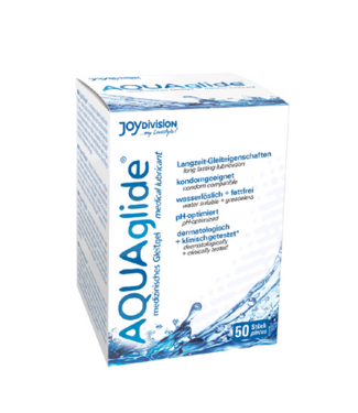 Joydivision AQUAglide Neutral - Waterbased Anal Lubricant - Single Porions - 50 Pieces á 0.1 fl oz / 50 Pieces á