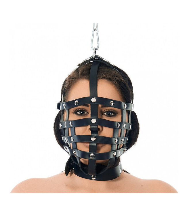 Rimba - Riemen masker met ophangring aan bovenzijde