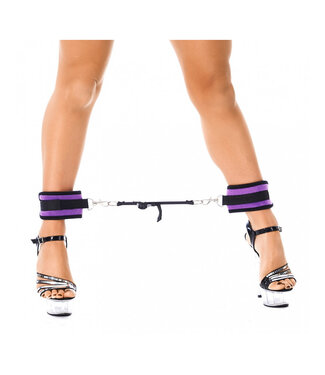 Rimba Rimba - Soft Bondage klittenband voetboeien met band van 30 cm. en karabijnhaken