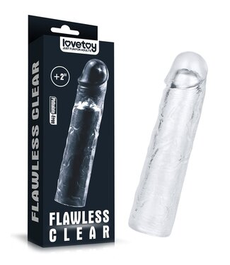 Rimba LoveToy - Flawless Clear Penis Sleeve + 5 cm