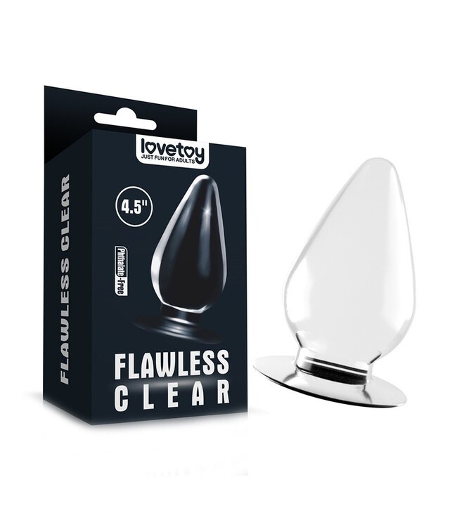 LoveToy - Flawless Clear Anal Plug 11.5 cm