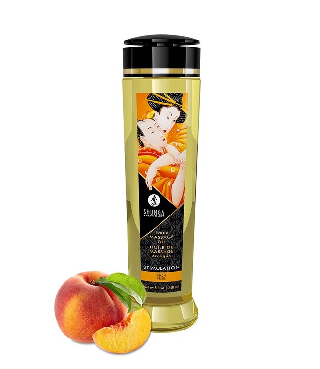 Shunga - Massage Olie - Stimulation Peach - 240 ml