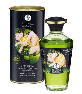 Rimba Shunga - Verwarmende Olie - Exotic Green Tea - 100 ml