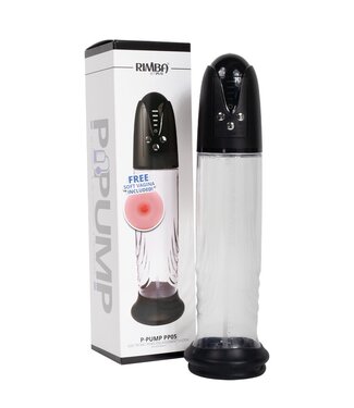 Rimba Rimba P-Pump - P-Pump PP05 - Elektronische Penisvergroter met Vagina Sleeve - Zwart