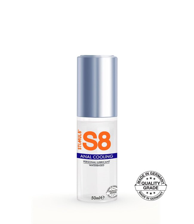 S8 Waterbased Cooling Anal Lube 50ml