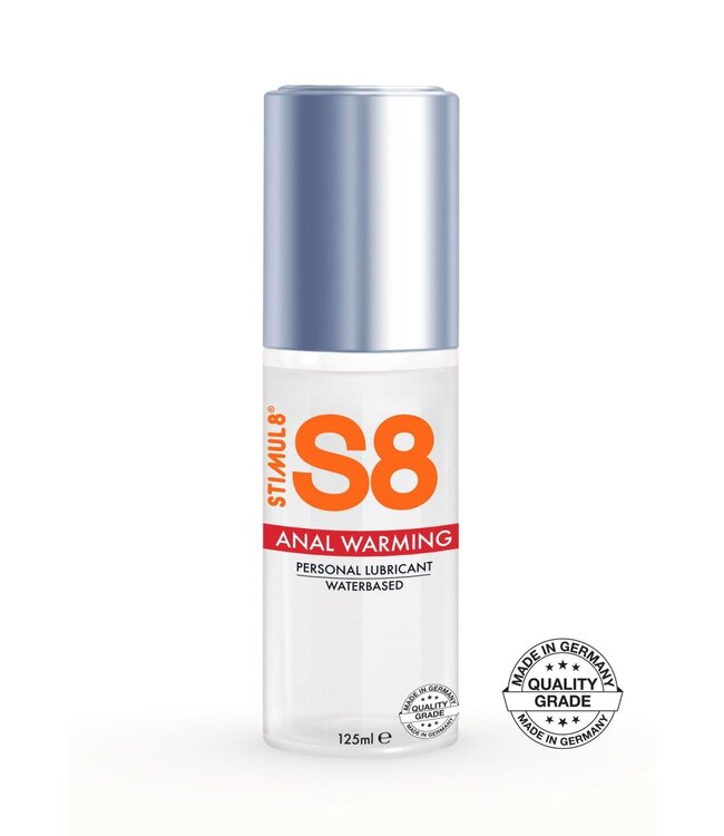 S8 Waterbased Warming Anal Lube 125ml
