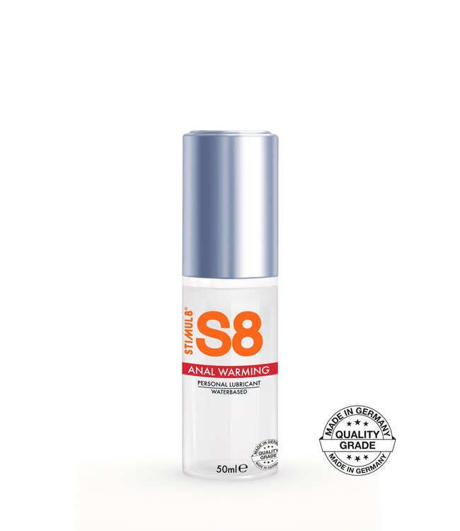 S8 Waterbased Warming Anal Lube 50ml