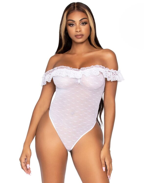 Leg Avenue Off the shoulder teddy