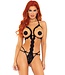 Leg Avenue Cupless strappy g-string teddy