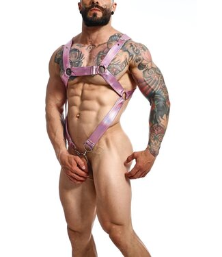 MOB Eroticwear Dngeon Cross Cockring Harness