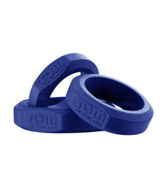 XR Brands 3-Piece Silicone Cockring Set