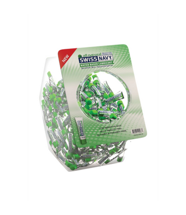All-Natural - Waterbased Lubricant - Fishbowl - 50 Pieces