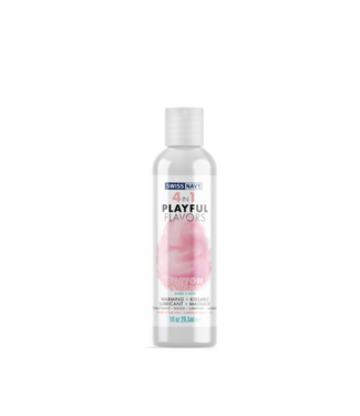 Swiss Navy 4 in 1 Lubricant with Cotton Candy Flavor - 1 fl oz / 30 ml