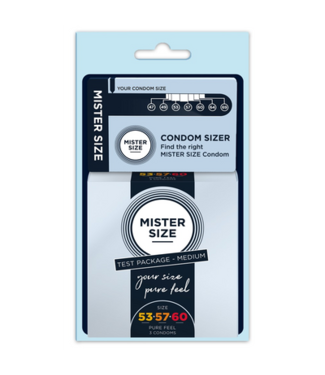 Mister Size Size Kit Medium - Sizer Tool and 3 Condoms