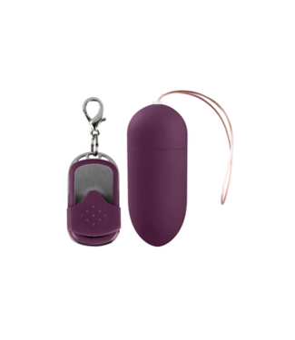Shots Toys by Shots Vibrating Egg with 10 Speeds and Remote Control - L - Purple