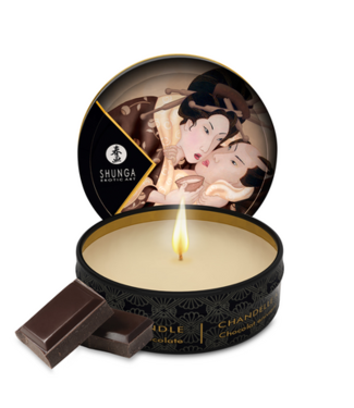 Shunga Mini Massage Candle - Intoxicating Chocolate - 1 oz / 30 ml