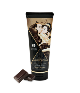 Shunga Kissable Massage Cream - Intoxicating Chocolate - 7 floz / 200 ml