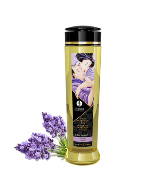 Erotic Massage Oil - Lavender - 8 fl oz / 240 ml